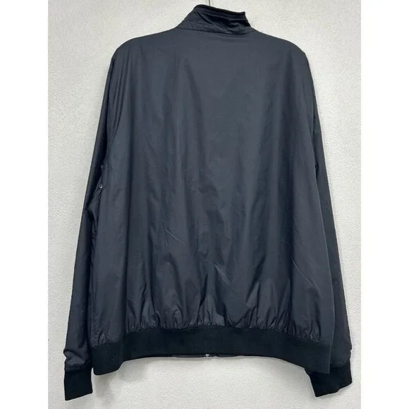 Peter Millar Jacket Men’s XL Black Full Zip Golf Windbreaker Bomber Outdoor